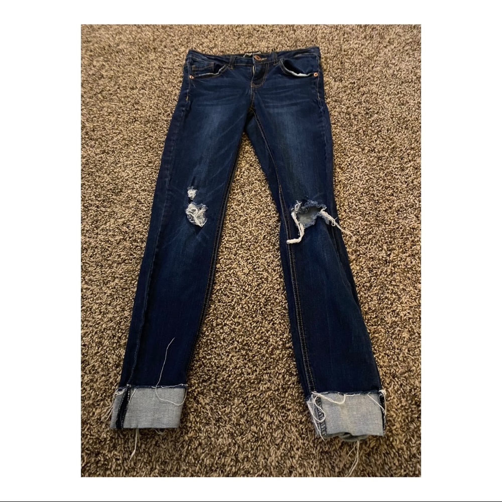 Almost Famous Premium Distressed Skinny Jeans
